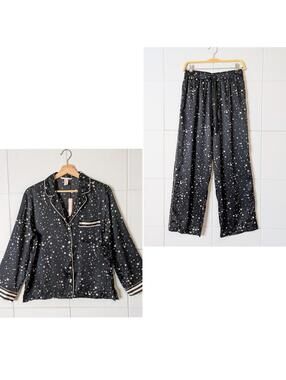 NWT Victoria's Secret After Hours satin star print pajama set - Short Length